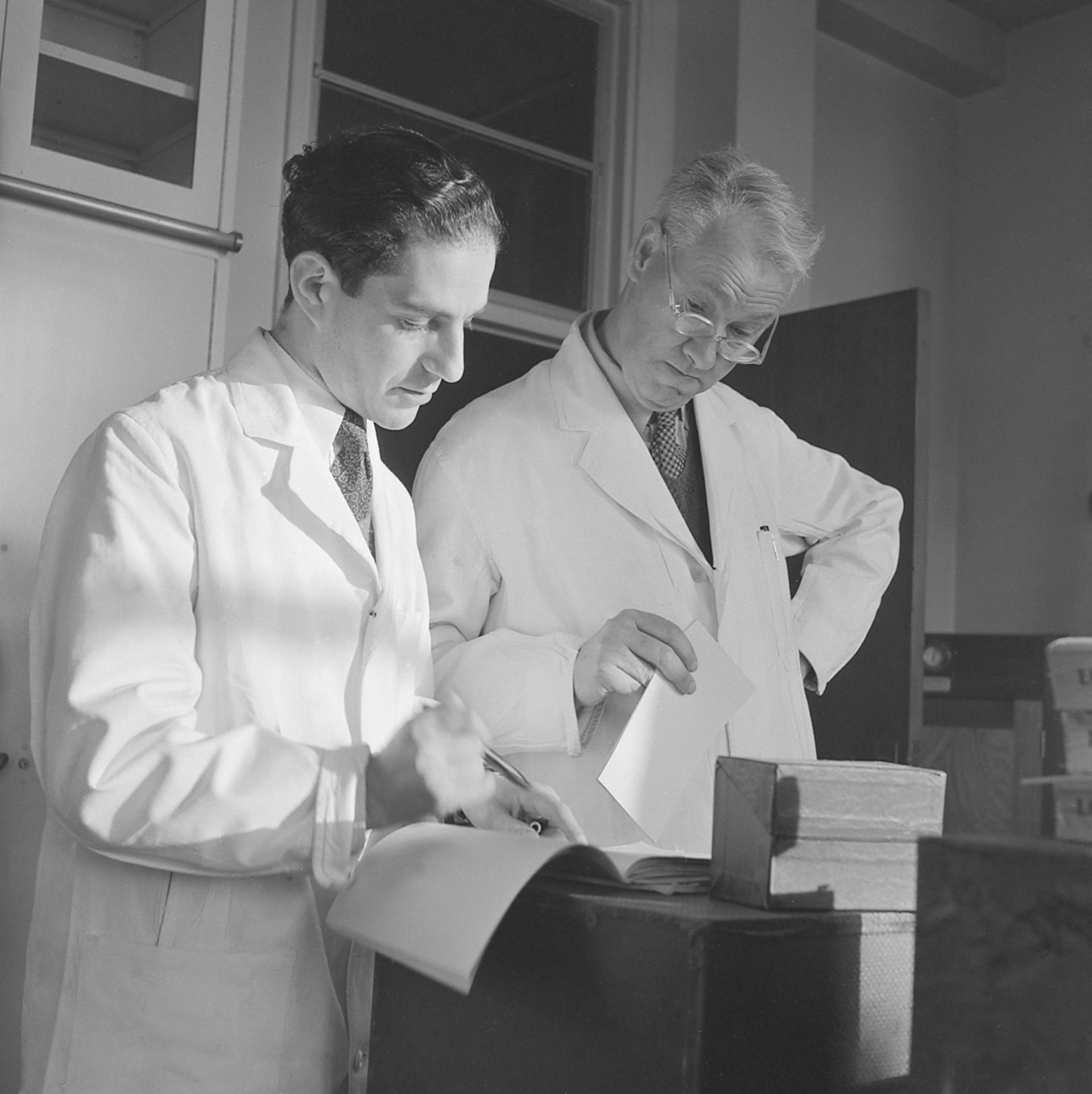 Doctors are looking at papers